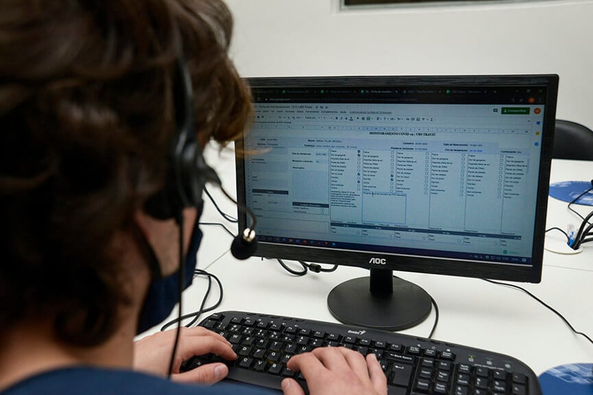 Central de monitoramento da Covid-19. (Foto: Divulgação) Central de monitoramento da Covid-19. (Foto: Divulgação)