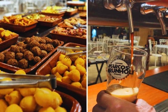 Cervejaria Marcos Brunholi faz rodízio de comida de boteco com open bar