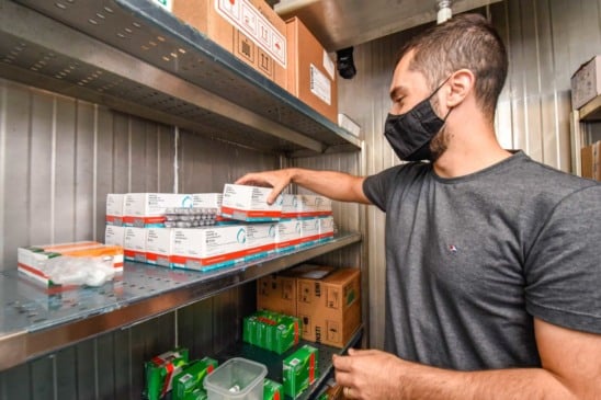 Nesta quinta-feira (13), Jundiaí recebe mais de 13,3 mil doses da vacina contra Covid