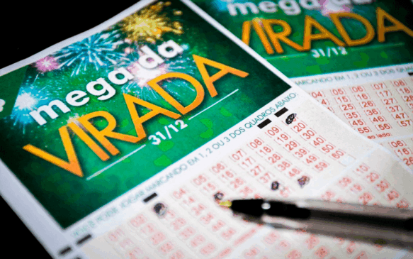 Foto da folha de apostas da Mega da Virada