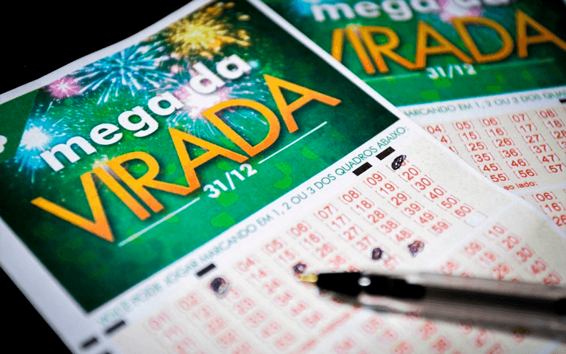 Foto da folha de apostas da Mega da Virada