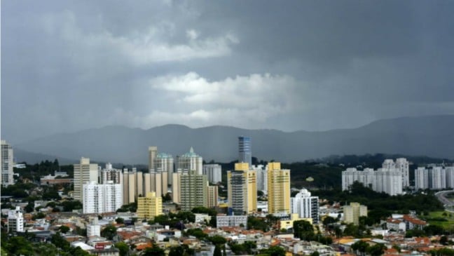 Tempo de chuva em Jundiaí