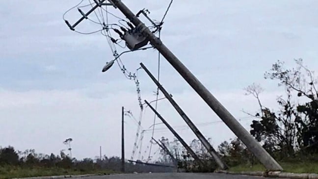 Ciclone bomba que atingiu o Sul em julho trouxe muitos estragos. (Foto: Divulgação / Celesc)