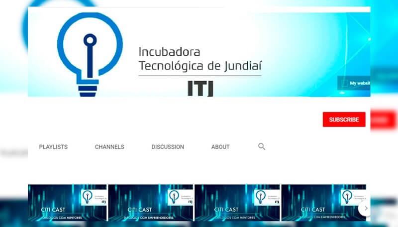 Print do canal do Youtube