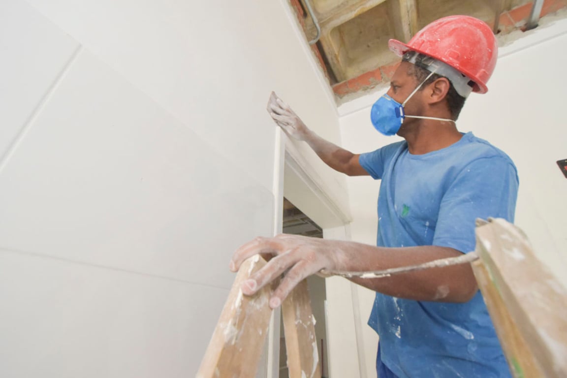 Obras na Clínica da Família na Vila Hortolãndia