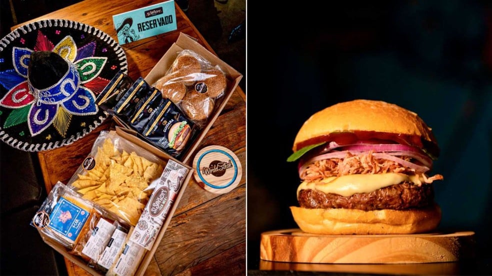 kit hamburguer Si Senor e uma hamburguer saboroso
