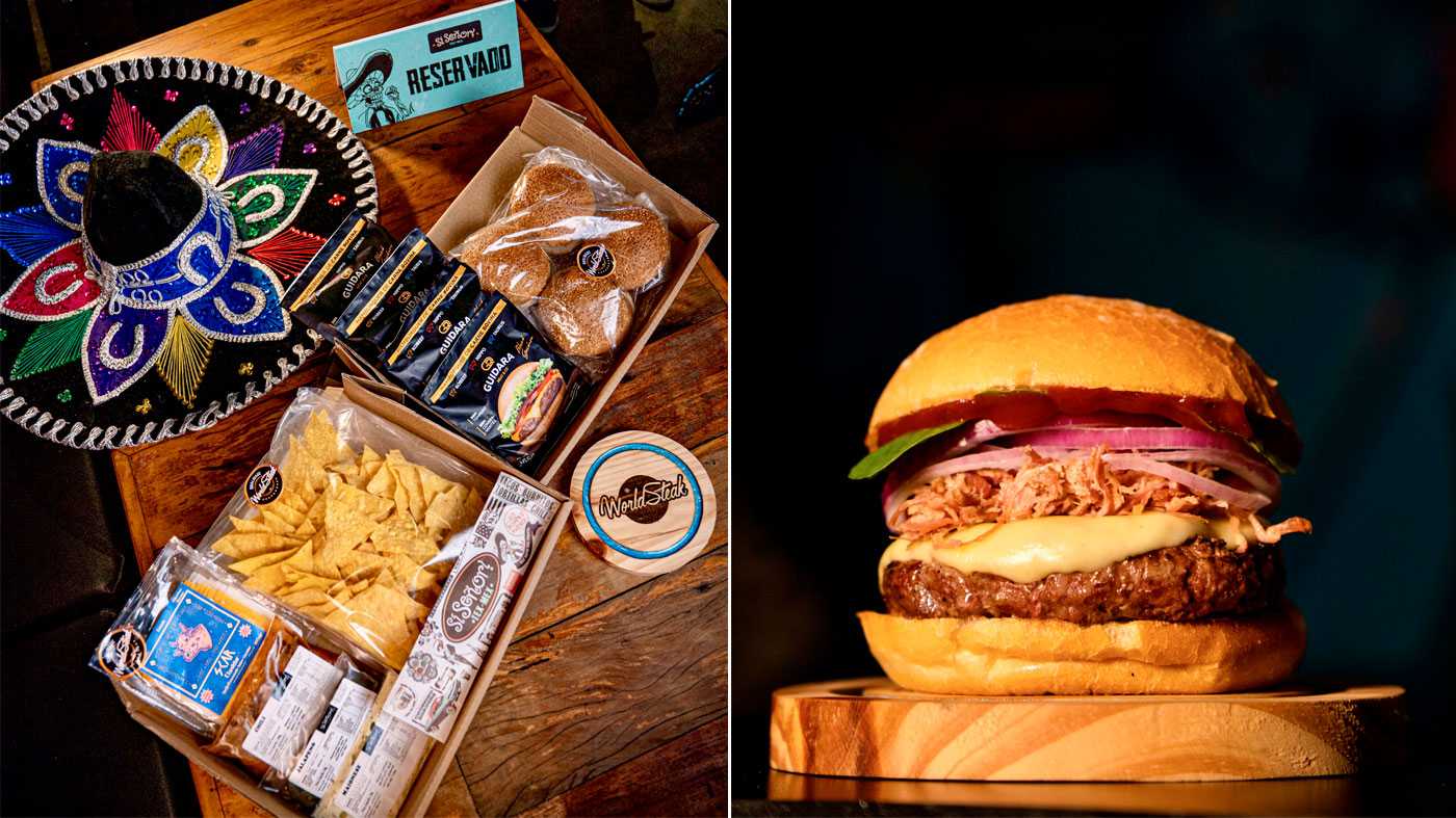 kit hamburguer Si Senor e uma hamburguer saboroso