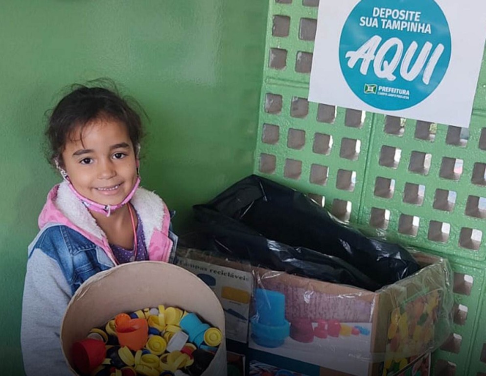 Campanha do Fundo Social de Campo Limpo Paulista já arrecadou mais de 2 toneladas de tampinhas Campanha do Fundo Social de Campo Limpo Paulista já arrecadou mais de 2 toneladas de tampinhas