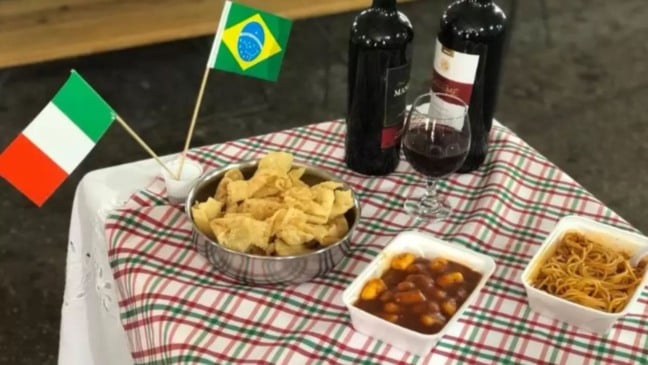 Pratos de comida italiana.