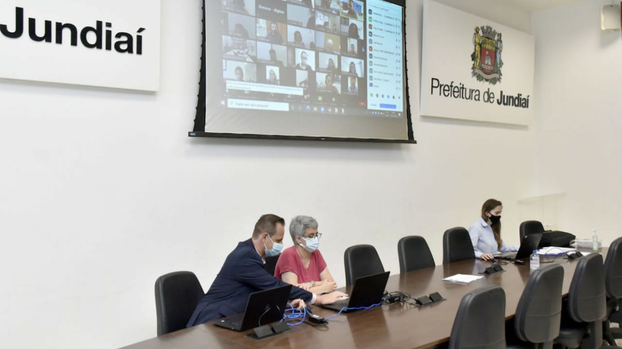 Comitê de Enfrentamento do Coronavírus faz reunião com empresas de Jundiaí para discutir medidas de combate à pandemia