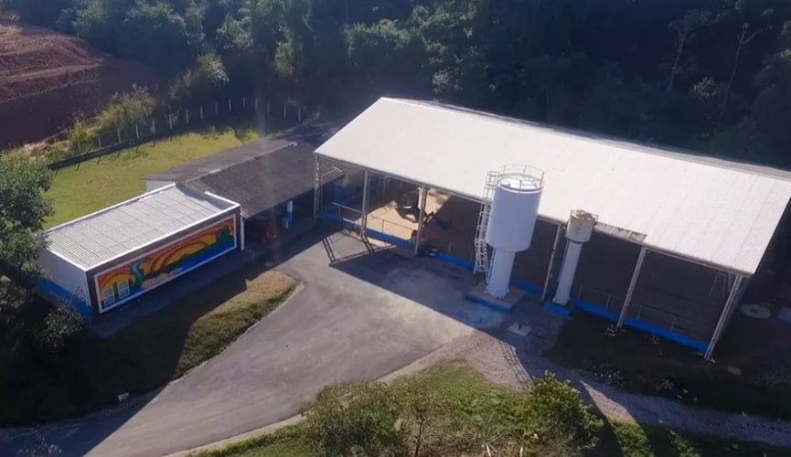 Foto aérea de escola de Itupeva