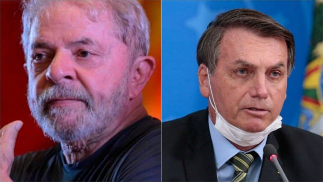 Ex-presidente Lula e atual presidente, Bolsonaro