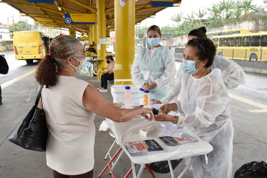 Ação Saúde nos Terminais. (Foto: Divulgação)