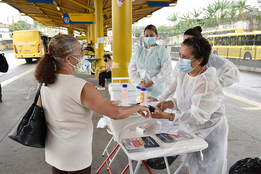 Ação Saúde nos Terminais. (Foto: Divulgação)
