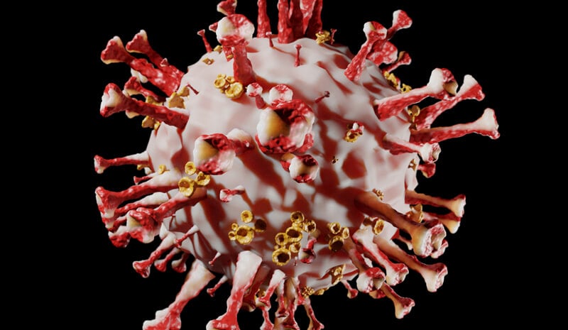 Desenho gráfico do coronavírus