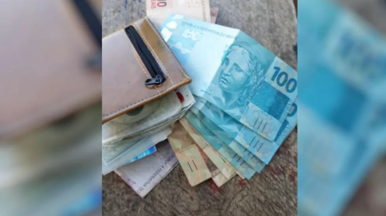 Carteira encontrada por cortador de cana com R$ 8 mil
