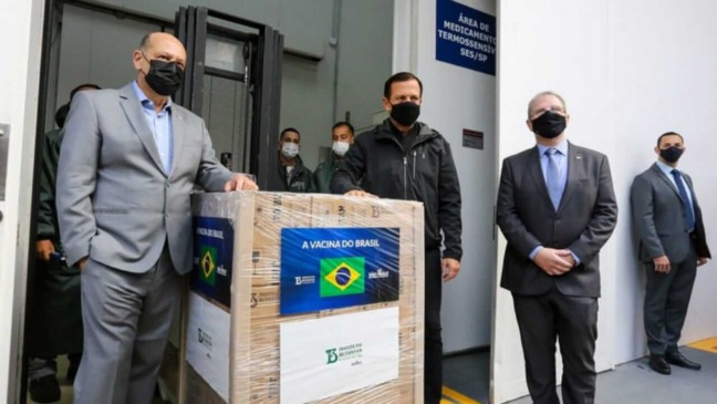 Entrega das doses da Coronavac ao PNI