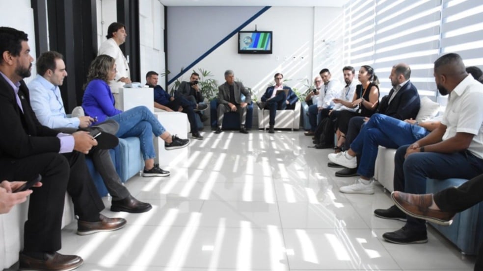 Reunião na Câmara de Jundiaí.