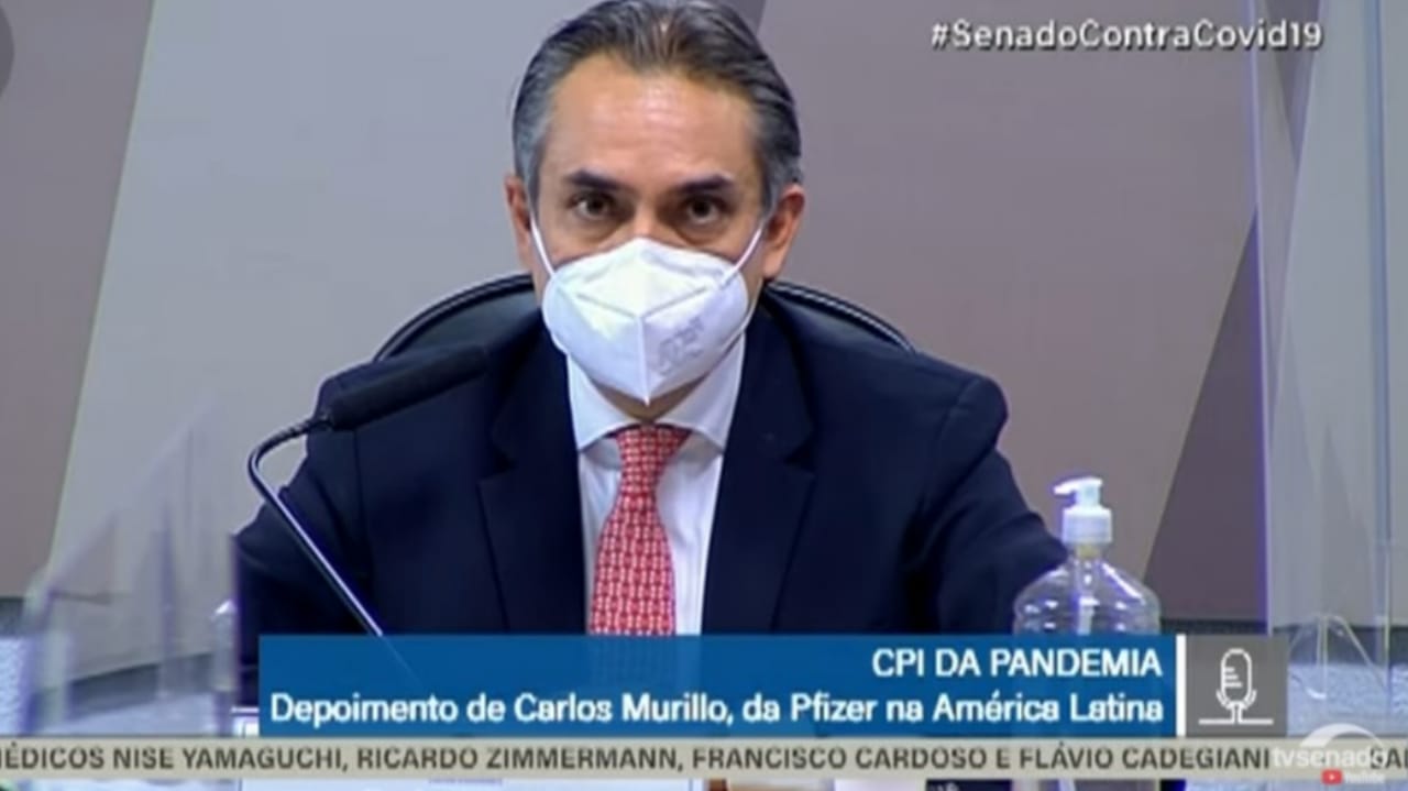 Representando a Pfizer, ex-presidente da farmacêutica depõe na CPI