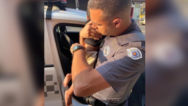 Policial Militar resgatou criança abandonada no Brás, em São Paulo