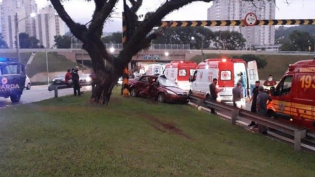 Acidente na Avenida Jundiaí