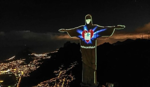Cristo Redentor de máscara