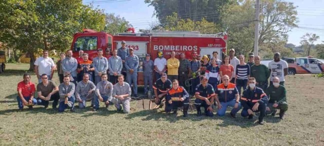 Todos os participantes do curso da Defesa Civil do último sábado (25)
