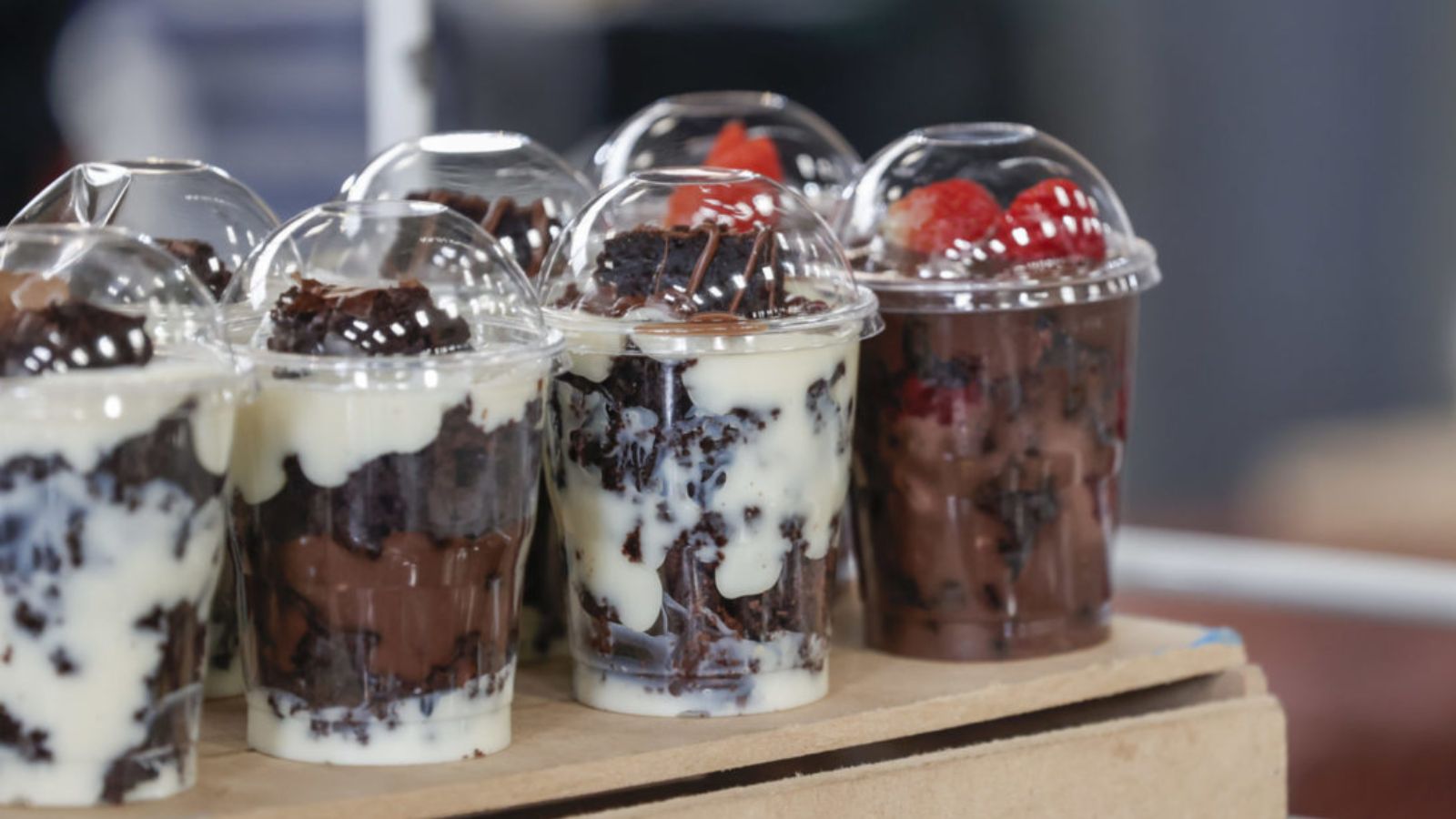 Doces em potes à venda