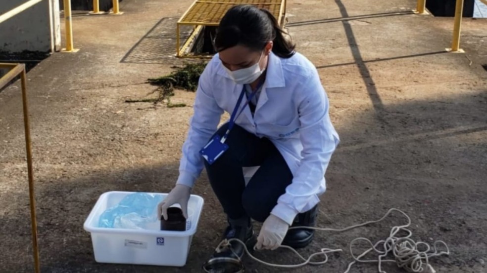 Coleta de amostra de água DAE Jundiaí Coleta de amostra de água DAE Jundiaí