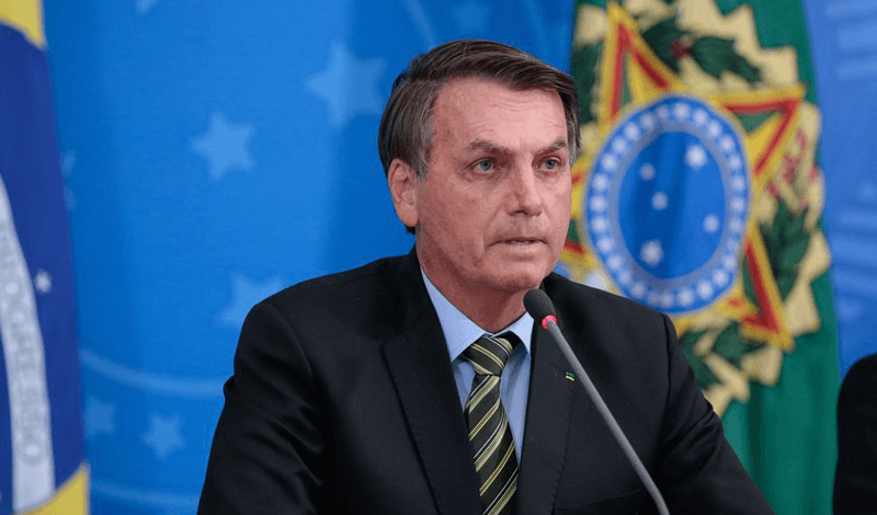 Bolsonaro em coletiva Bolsonaro em coletiva