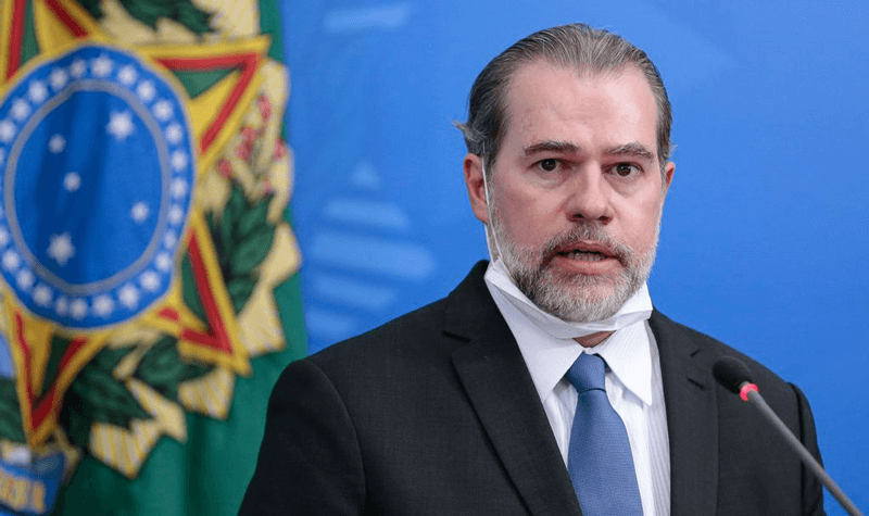 Dias Toffoli em coletiva de imprensa Dias Toffoli em coletiva de imprensa