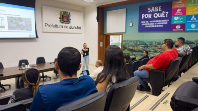 Palestra no Paço Municipal de Jundiaí.