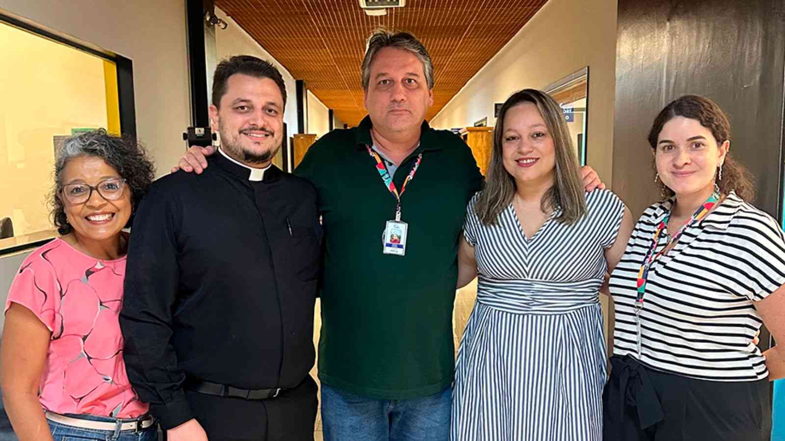 Membros da Diocese de Jundiaí e da TVTEC.