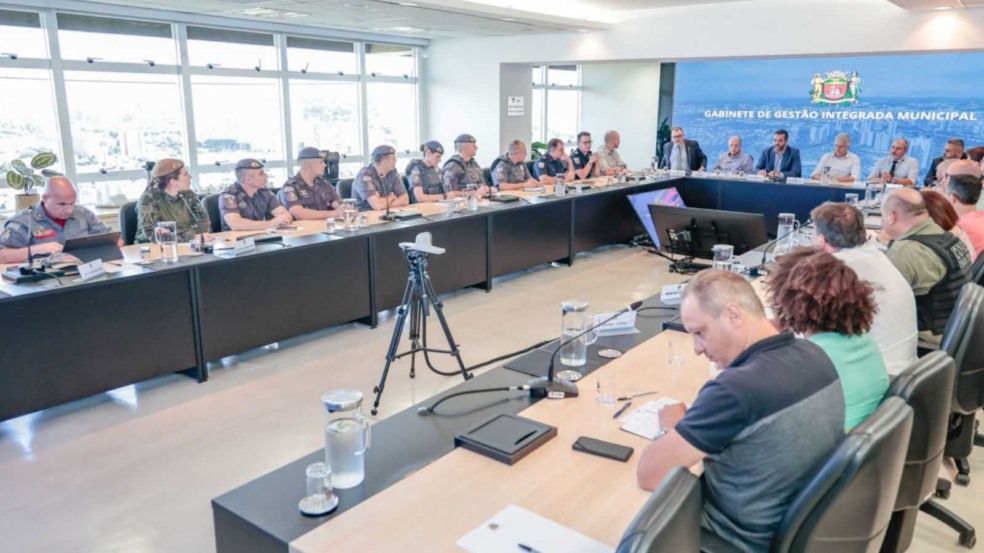 Reunião na Prefeitura de Jundiaí.