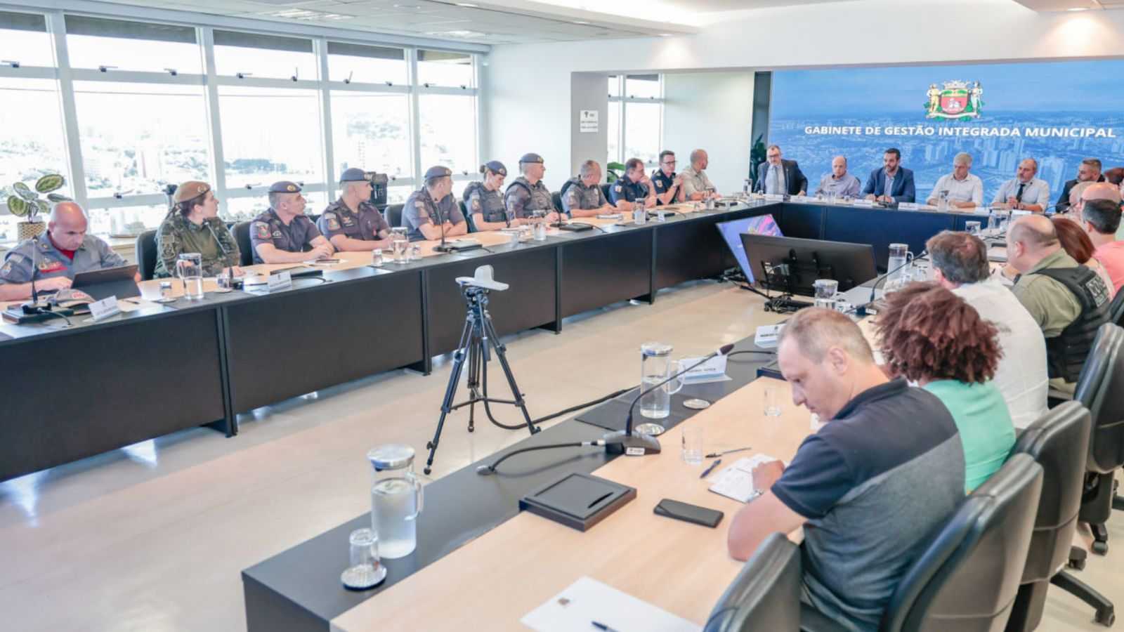 Reunião na Prefeitura de Jundiaí.