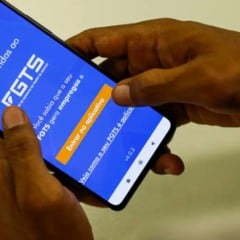 Tela do aplicativo do FGTS.