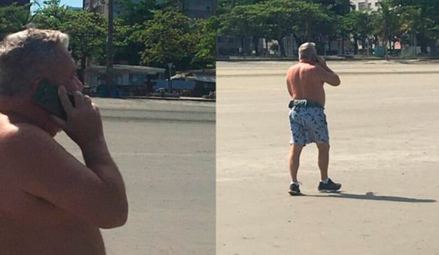 Desembargador volta a sair sem máscara: "uma coisa que eu ignoro são essas viaturas da guarda"