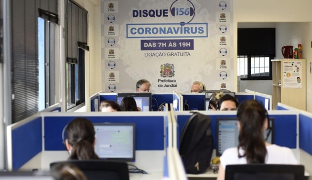 Foto de central de atendimento