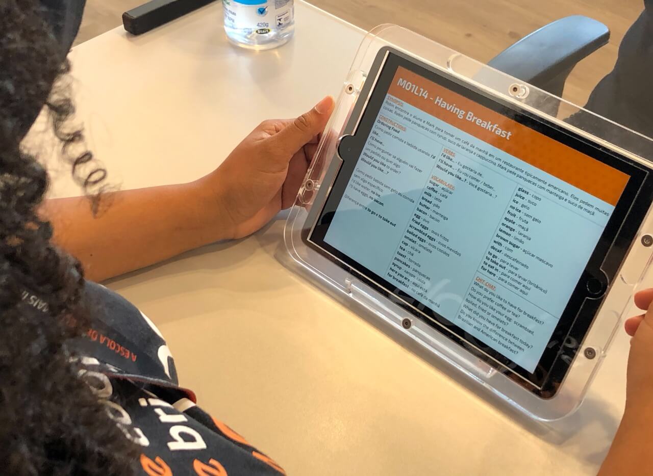 Ensino híbrido no Colégio Divino Salvador. (Foto: Divulgação)