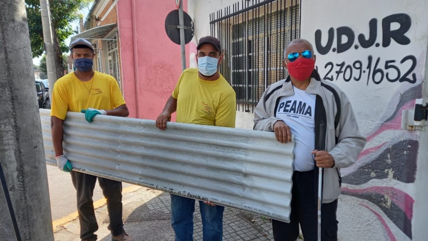 doação de telhas Deficientes doação de telhas Deficientes