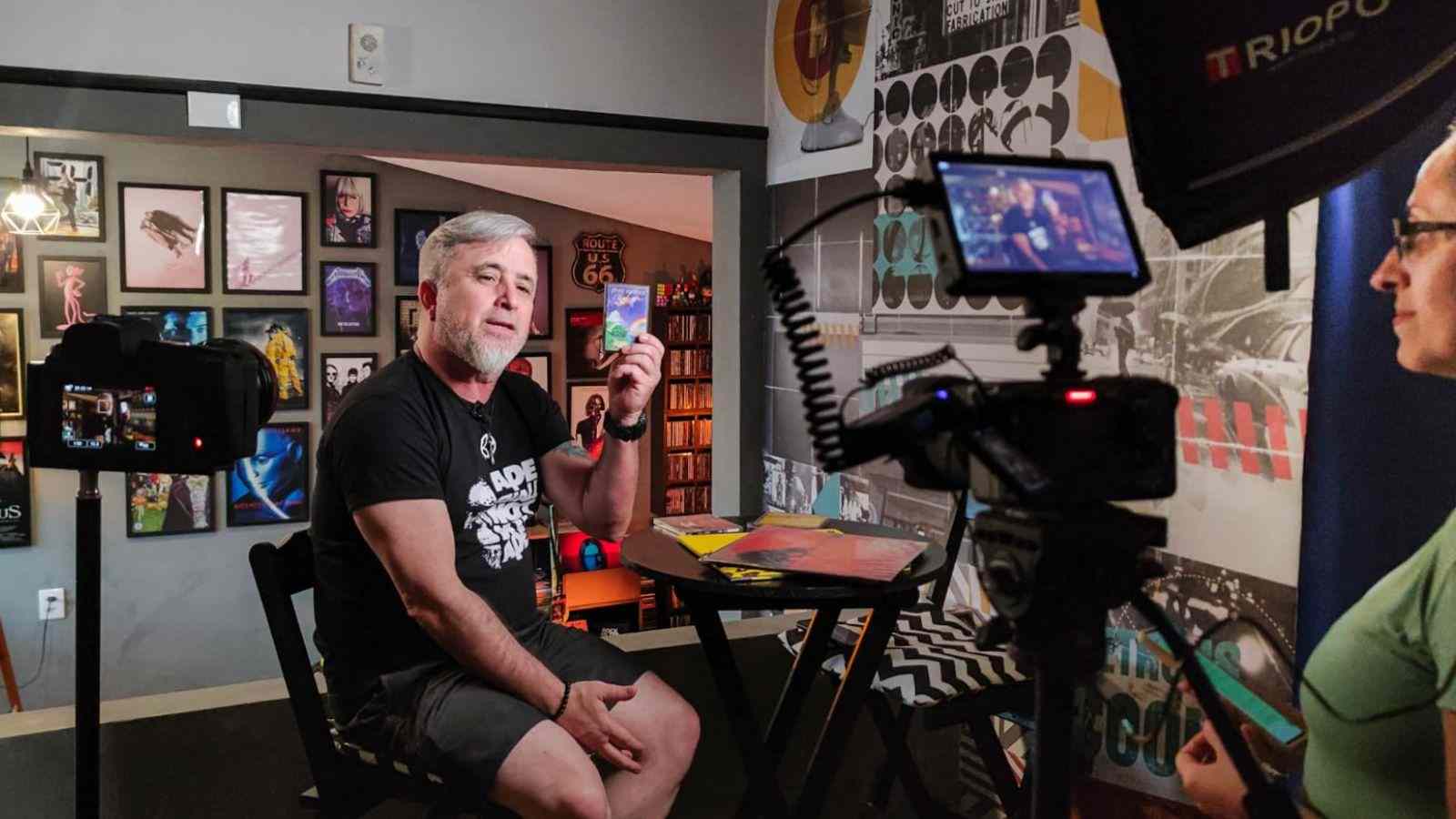 Gravação do documentário A História do Rock N’ Roll Jundiaiense.