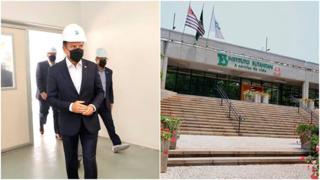 João Doria visita o Instituto Butantan. (Foto: Divulgação)
