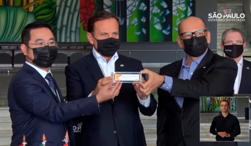 João Doria assina acordo para vacina Sinovac. (Foto; Reprodução)