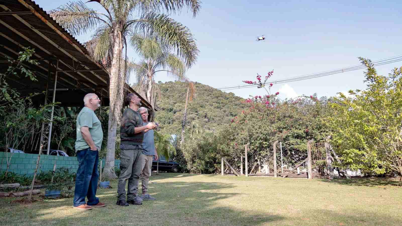 Monitoramento com drone.