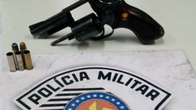 Arma usada em assalto em Várzea Paulista