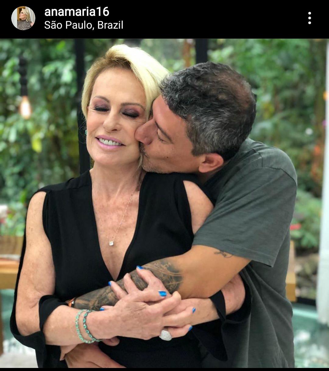 Post no perfil do Instagram da apresentadora Ana Maria Braga
