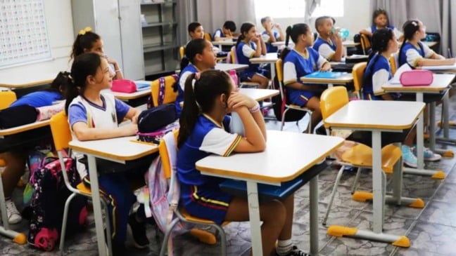 Sala de aula de Itupeva.