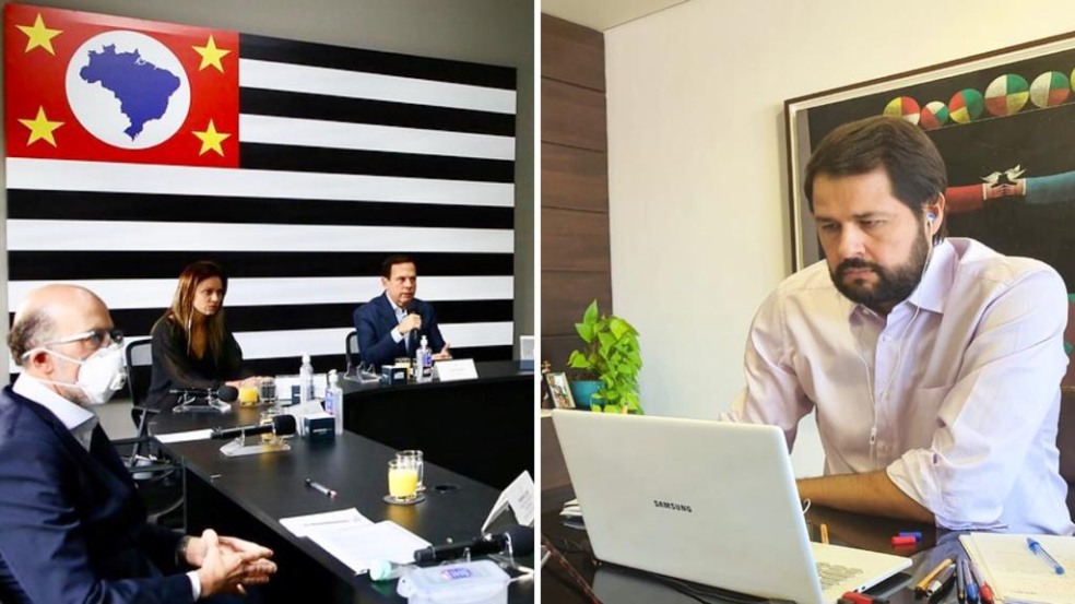 "Estamos juntos nesta que é a pior crise de saúde, econômica e social do País", destacou Doria (Fotos: Governo de SP e Prefeitura de Jundiaí)