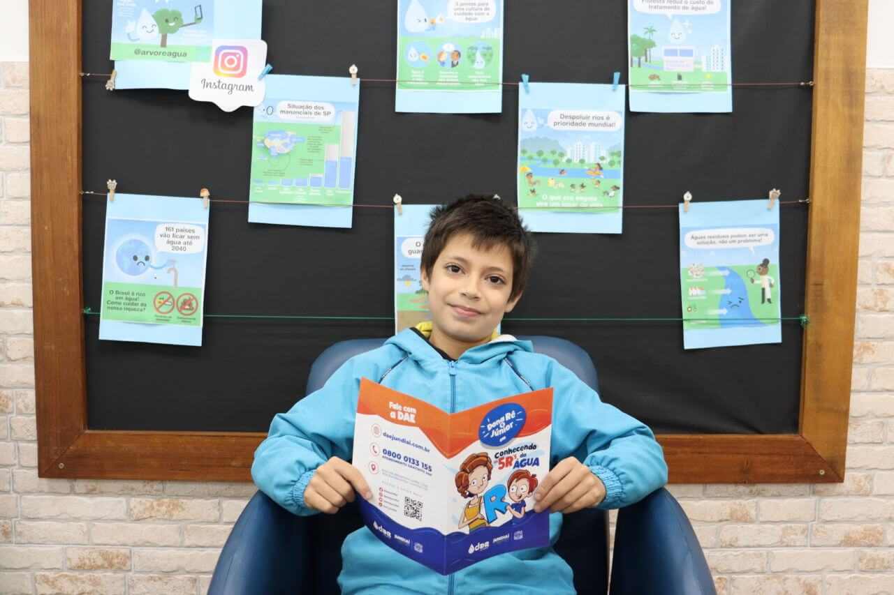 João Paulo usa a água de forma consciente