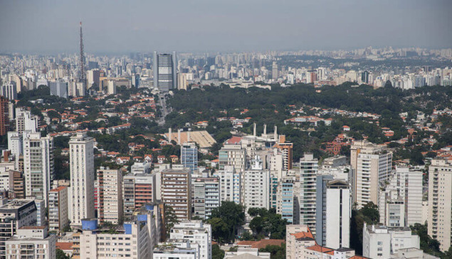 Cidade de São Paulo em imagem panorâmica
